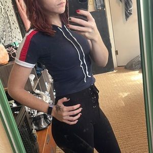 Hooded Crop Top